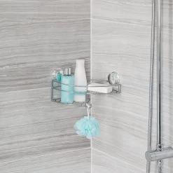 Better Living Kroma Stick N Lock Combo Shower Basket Chrome 7 Better Living Kroma Stick N Lock Combo Shower Basket Chrome -Bathroom Shop 13824 1