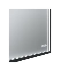 Euro Mirror Roek Black Aluminium Frame LED Rectangle Mirror -Bathroom Shop 2 8