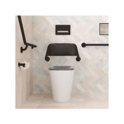 Fienza Care Back Rest With Cushion Plate – Matte Black 10 Fienza Care Back Rest With Cushion Plate – Matte Black -Bathroom Shop 200990B Lifestyle 2