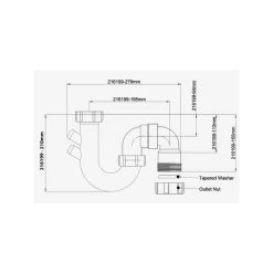 Fix-A-Tap S & P Trap 50mm -Bathroom Shop 216199 Spec