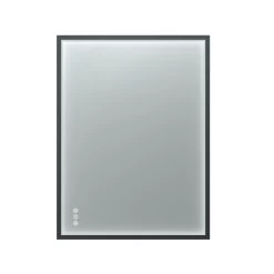 Euro Mirror Roek Black Aluminium Frame LED Rectangle Mirror -Bathroom Shop 3 8