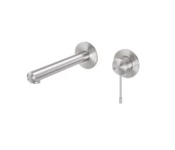 Phoenix Vivid Slimline SS 316 Wall Basin / Bath Mixer Set 180mm
