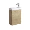 Fienza Denzel Edge 450 Ensuite Wall Hung Vanity Scandi Oak