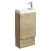 Fienza Denzel Edge 450 Ensuite Vanity On Kickboard Scandi Oak 1 Fienza Denzel Edge 450 Ensuite Vanity On Kickboard Scandi Oak -Bathroom Shop 45DSK