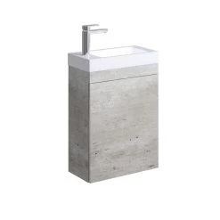 Fienza Denzel Edge 450 Ensuite Wall Hung Vanity Industrial