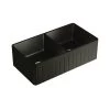 Fienza Benson Double Butler Sink Matte Black -Bathroom Shop 68709