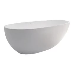 Fienza Bahama Matte White Stone Bath 1685mm