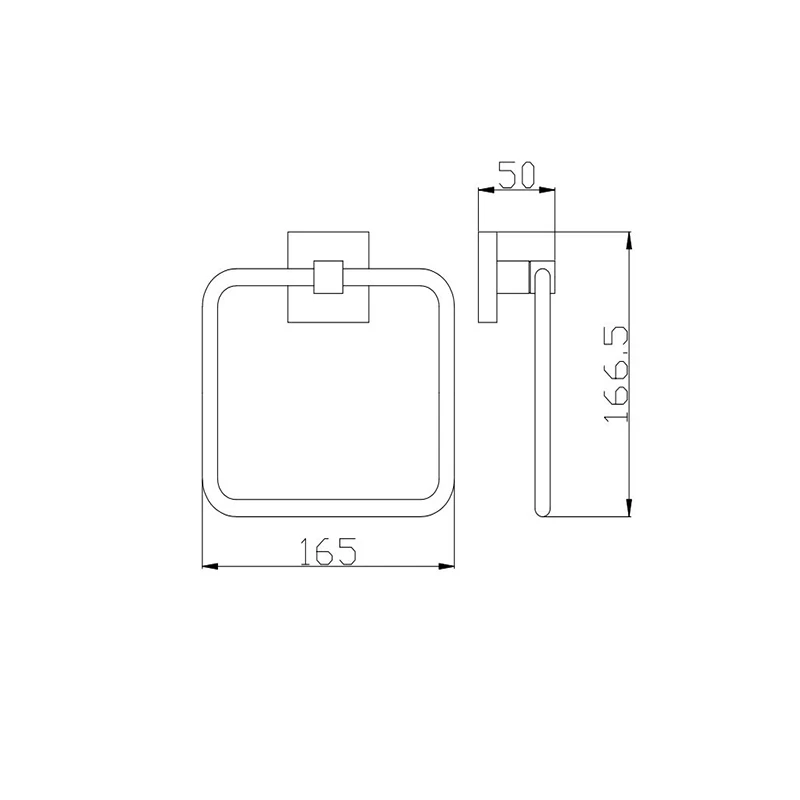 BUK Eckig Towel Ring 4 BUK Eckig Towel Ring - Image 2