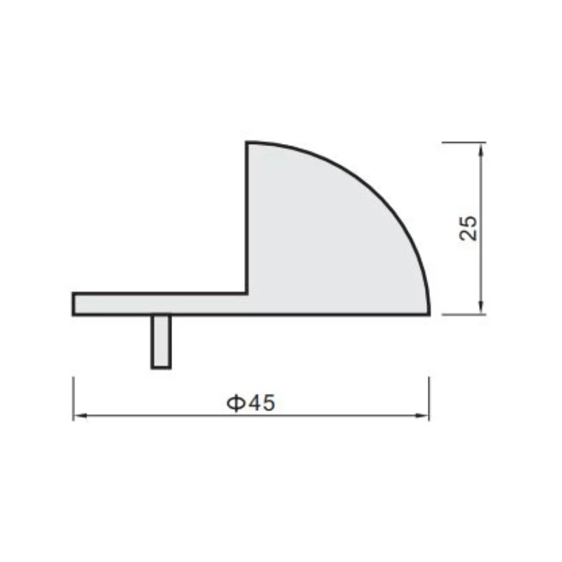 Trio Half Moon Door Stop Black 4 Trio Half Moon Door Stop Black - Image 2