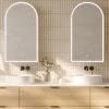 Remer Blanca LED Arch Mirror Cabinet BR50D -Bathroom Shop BR50D