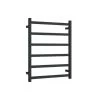 Thermogroup Matte Black Square Ladder Heated Towel Rail W600 X H800mm -Bathroom Shop BS48MB 600x600 1