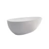 Fienza Bahama Matte White Stone Bath – 1500mm -Bathroom Shop Bahama 1500 Matte White 600x601 1