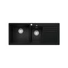 Blanco Naya 8S 1&3/4 Bowl Sink – Right Hand Drainer – Black -Bathroom Shop Blanco Naya 1 34 Bowl Sink With Drainer 526830 1