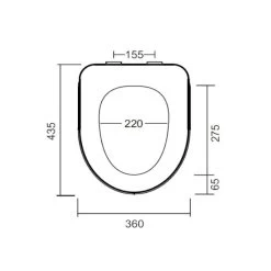 Johnson Suisse Deluxe Toilet Seat Soft Close 5 Johnson Suisse Deluxe Toilet Seat Soft Close -Bathroom Shop C90801 spec