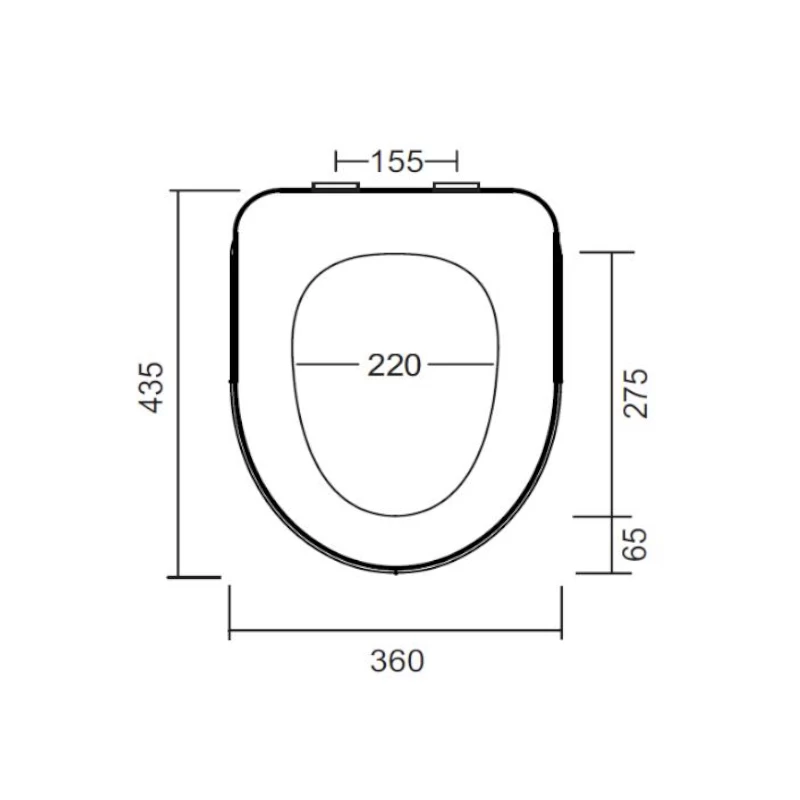 Johnson Suisse Deluxe Toilet Seat Soft Close 4 Johnson Suisse Deluxe Toilet Seat Soft Close - Image 2