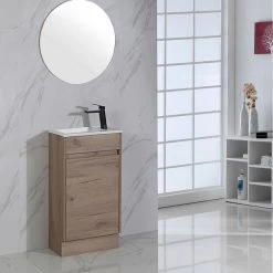 Aulic Revit Ensuite Floorstanding Vanity With Ceramic Top