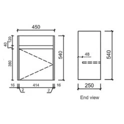 Aulic Revit Ensuite Wall Hung Vanity With Ceramic Top -Bathroom Shop CAWH20 465 Specs
