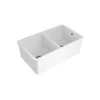 Turner Hastings Cuisine 85 X 46 Double Inset / Undermount Fine Fireclay Sink With Overflow -Bathroom Shop CUD85FS OF
