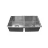 Castano Adelaide Double Bowl Sink 770 X 450 X 205mm -Bathroom Shop Calabria 770 CBM13 600x600 1