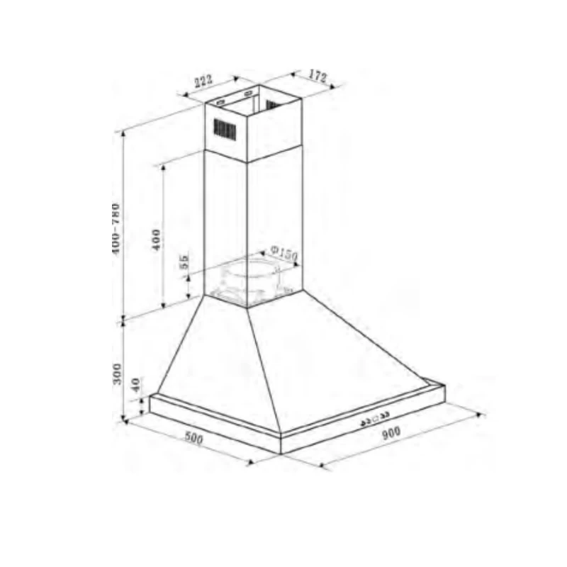 Euro Appliances 90cm Alfresco Canopy Rangehood 4 Euro Appliances 90cm Alfresco Canopy Rangehood - Image 2