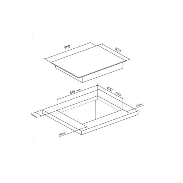 Euro Appliances ECT90ICB 90cm Induction Cooktop 4 Euro Appliances ECT90ICB 90cm Induction Cooktop - Image 2
