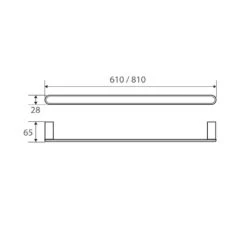 Fienza Empire Single Towel Rail – 810mm 7 Fienza Empire Single Towel Rail – 810mm -Bathroom Shop EMPIRE Single Towel Rail 810 610 spec 600x600 1