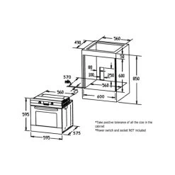Euro Appliances EO6004ASX 60cm Multifunction Oven -Bathroom Shop EO6004ASX Spec