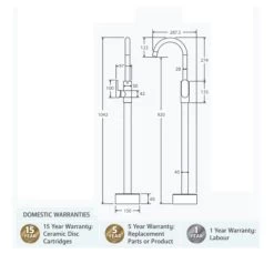 Fienza Empire Floorstanding Mixer -Bathroom Shop Empire Floor Mixer spec 600x600 1