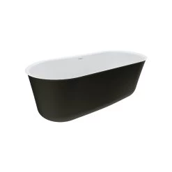 Fienza Windsor Freestanding Bath With Overflow 1700mm – Matte Black