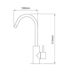 Oliveri Satellite Water Filtration System With Round Goose Neck Filter Tap 7 Oliveri Satellite Water Filtration System With Round Goose Neck Filter Tap -Bathroom Shop FS7025 Filter system tap 600x599 1