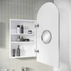 Fienza Arch Mirror Cabinet 450 X 900mm -Bathroom Shop Fienza Arch Mirror Cabinet 450 x 900mm PSH450ARCH Lifestyle 2