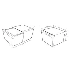 InAlto IDWD60SS 60cm Single Dishwasher Drawer -Bathroom Shop IDWD60SS Spec