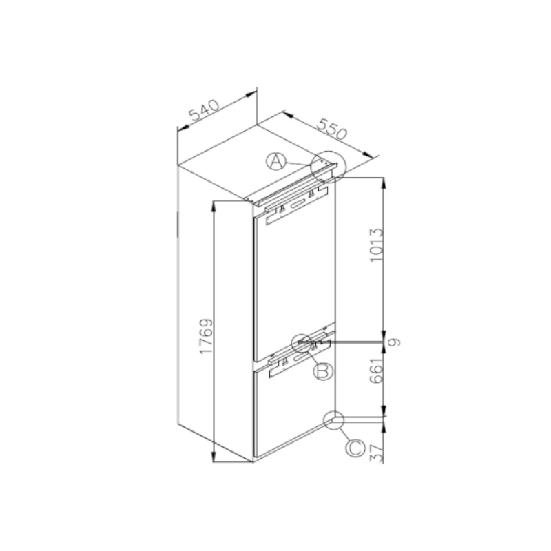 InAlto IIFF241 Integrated Fridge 244L 4 InAlto IIFF241 Integrated Fridge 244L - Image 2