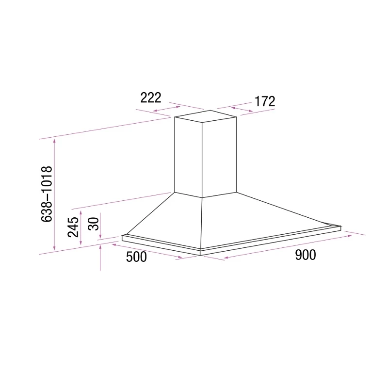 InAlto IRC90S 90cm Canopy Rangehood 4 InAlto IRC90S 90cm Canopy Rangehood - Image 2