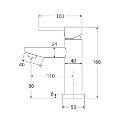Fienza Isabella Short Basin Mixer -Bathroom Shop ISABELLA Short Basin Mixer spec 600x600 1