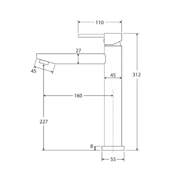 Fienza Isabella Tall Basin Mixer 4 Fienza Isabella Tall Basin Mixer - Image 2