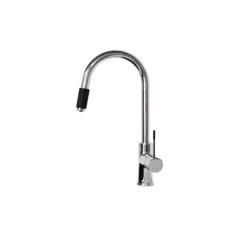 ADP Indi Round Sink Mixer Chrome / Matte Black