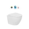 Johnson Suisse Gemelli Wall Hung Rimless Pan With Seat Toilet Suite -Bathroom Shop JTTG705.712