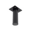Fienza Round Matte Black Vanity Leg 120mm