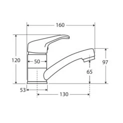 Fienza Loop Swivel Basin Mixer -Bathroom Shop LOOP Swivel Basin Mixer spec 600x600 1