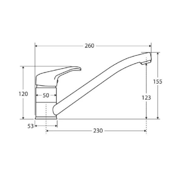 Fienza Loop Swivel Sink Mixer – 40mm Cartridge | Chrome Finish 4 Fienza Loop Swivel Sink Mixer – 40mm Cartridge | Chrome Finish - Image 2