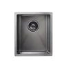 Meir Lavello Single Bowl Sink 380mm Gun Metal Black