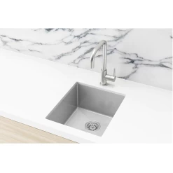 Meir Lavello Single Bowl Sink 380mm Brushed Nickel