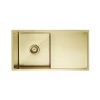 Meir Lavello Single Bowl Sink With Drainer Brushed Bronze Gold -Bathroom Shop MKSP S840440D BB