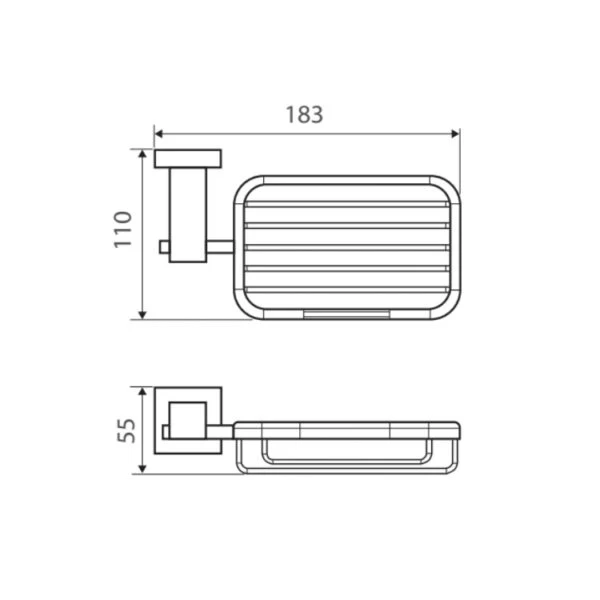 Fienza Modena Soap Basket 4 Fienza Modena Soap Basket - Image 2