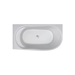 Decina Natalia 1500 Back To Corner Freestanding Bath – Left Hand