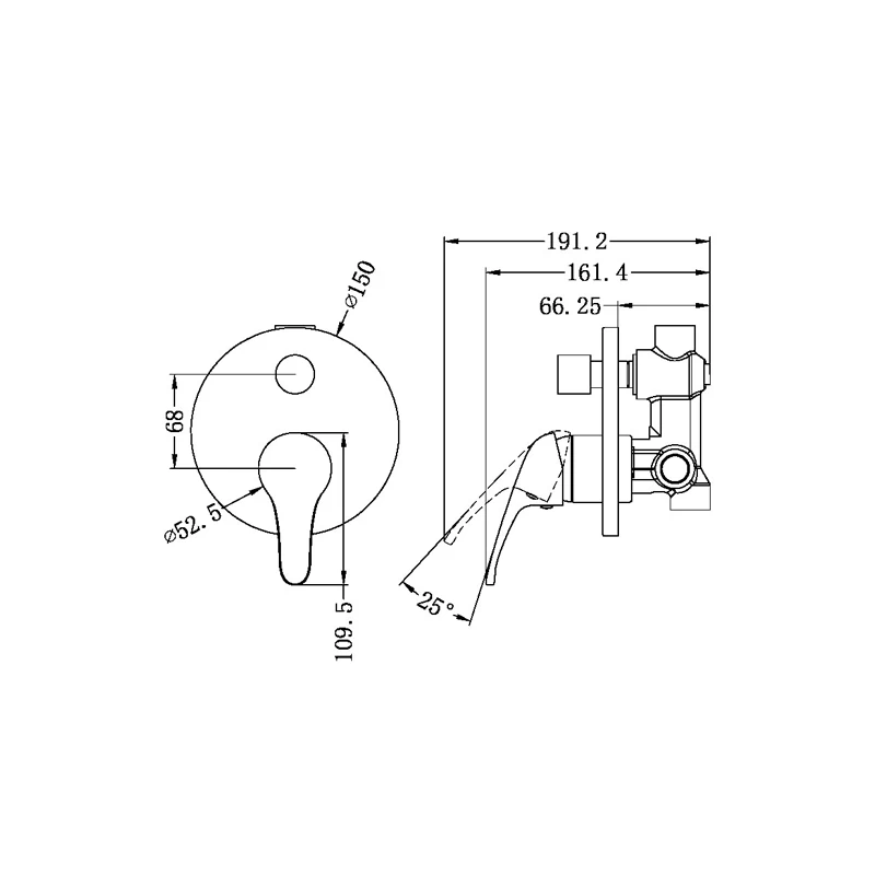 Nero Classic Shower Mixer With Diverter 4 Nero Classic Shower Mixer With Diverter - Image 2