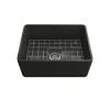 Turner Hastings Novi 60 X 46 Matte Black Fine Fireclay Butler Sink -Bathroom Shop Novi 60 x 46 Black Grid 600x600 1