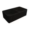 Turner Hastings Novi 85 X 46 Fine Fireclay Matte Black Butler Sink -Bathroom Shop Novi 85 Matte Black Ribbed 600x600 1