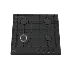 Omega OCGG64COM 60cm 4 Burner Black Glass Gas Cooktop